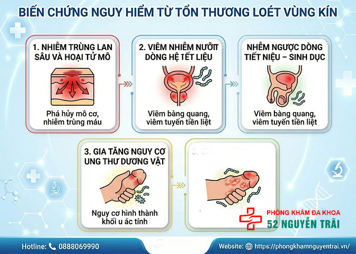 Loét Bao Quy Đầu: Nguyên Nhân Và Cách Điều Trị 3 Biến Chứng Nguy Hiểm Từ Tổn Thương Loét Vùng Kín