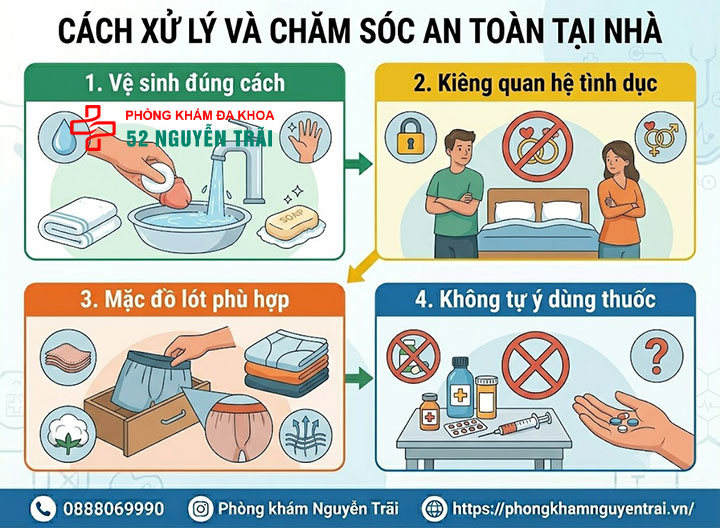 Sưng bao quy đầu do đâu? Nguyên nhân và cách xử lý an toàn 8 Cách xử lý và chăm sóc an toàn tại nhà