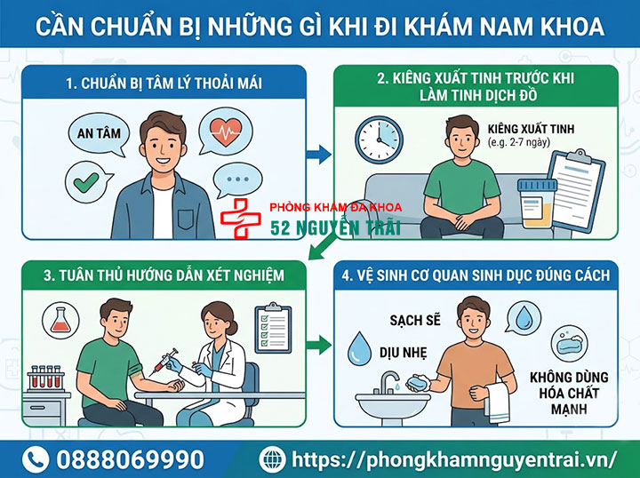 Địa chỉ phòng khám nam khoa uy tín tại Hà Nội được tin tưởng 10 Cần chuẩn bị những gì khi đi khám nam khoa