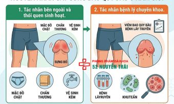 Sưng bao quy đầu do đâu? Nguyên nhân và cách xử lý an toàn