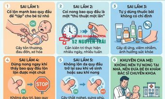 5 Sai Lầm Cha Mẹ Hay Mắc Khi Nong Bao Quy Đầu Cho Bé