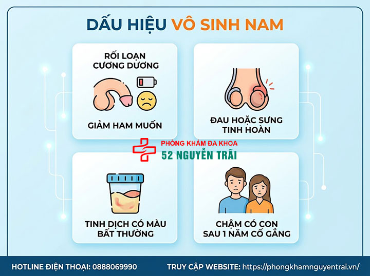 Tư Vấn Sức Khỏe Nam Khoa: Khi Nào Cần Đi Khám? 4 dấu hiệu Vô sinh nam