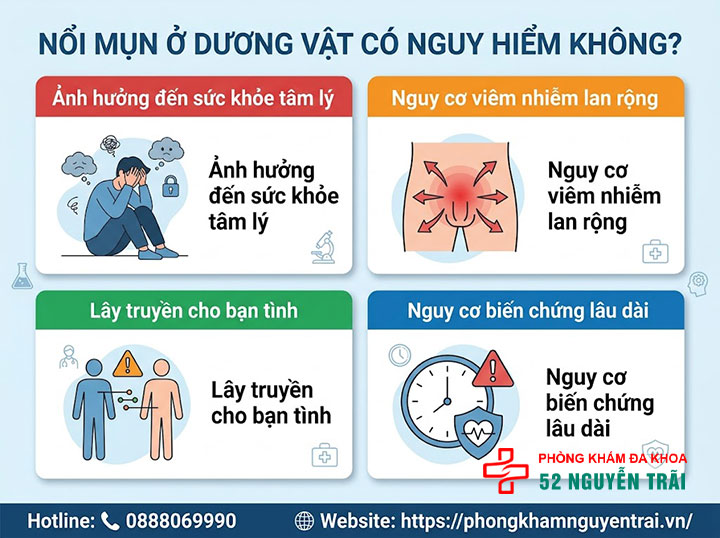Cậu nhỏ nổi mụn: Dấu hiệu cảnh báo bệnh nam khoa nguy hiểm 3 nổi mụn ở dương vật có nguy hiểm không