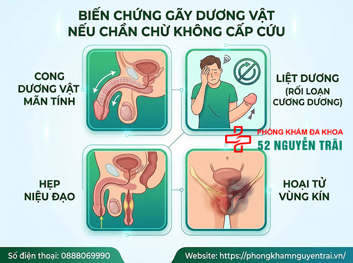 Gãy dương vật: Triệu chứng nguy hiểm và cách xử lý khẩn cấp 4 Biến chứng gãy dương vật