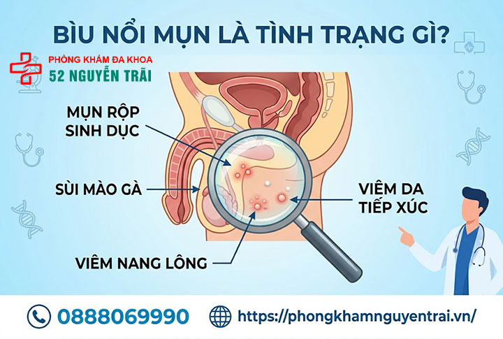 Bìu Nổi Mụn: Nguyên Nhân Và Khi Nào Cần Đi Khám 1 Bìu nổi mụn là tình trạng gì?