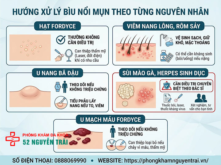 Bìu Nổi Mụn: Nguyên Nhân Và Khi Nào Cần Đi Khám 5 Hướng xử lý bìu nổi mụn theo từng nguyên nhân