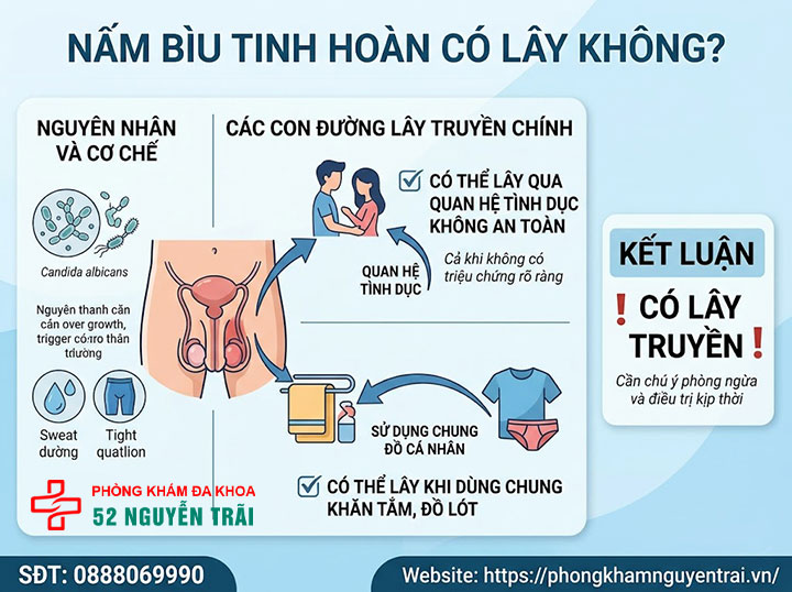 Nấm Bìu Tinh Hoàn: Nguyên Nhân Và Cách Điều Trị 4 Nấm bìu tinh hoàn có lây không?