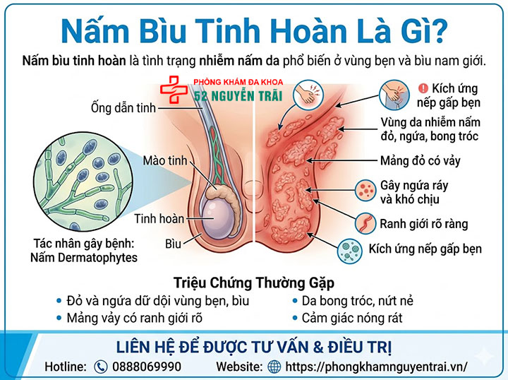 Nấm Bìu Tinh Hoàn: Nguyên Nhân Và Cách Điều Trị 1 Nấm bìu tinh hoàn là gì?