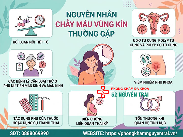 Chảy Máu Vùng Kín: Nguyên Nhân Và Khi Nào Cần Khám 2 Nguyên nhân chảy máu vùng kín thường gặp