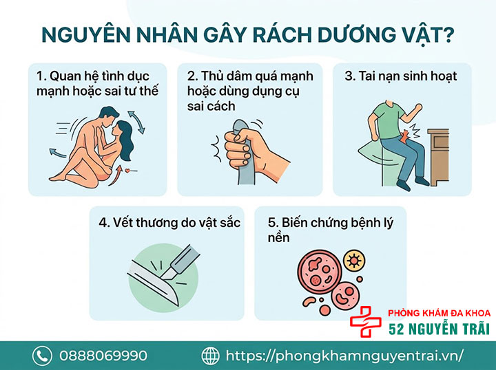 Rách Dương Vật: Nguyên Nhân & Cách Xử Trí Đúng 1 Nguyên nhân gây rách dương vật?