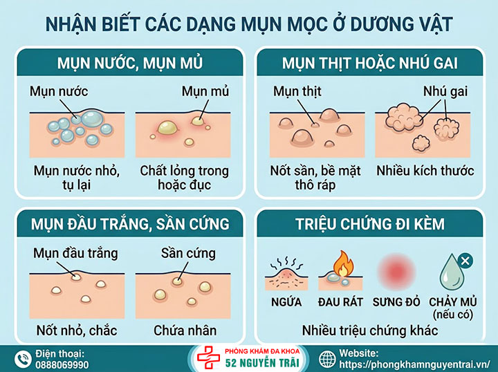 Dương vật nổi mụn: Nguyên nhân, dấu hiệu và cách chữa dứt điểm 1 Nhận biết các dạng mụn mọc ở dương vật