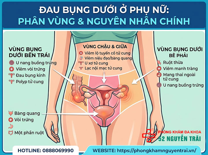 Đau Bụng Dưới Ở Phụ Nữ: Nguyên Nhân Và Cách Xử Lý 1 Đau bụng dưới