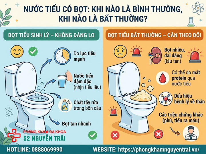 Đi Tiểu Buốt Có Bọt: Nguyên Nhân Và Khi Nào Cần Khám 1 Nước Tiểu Có Bọt: Khi Nào Là Bình Thường, Khi Nào Là Bất Thường?