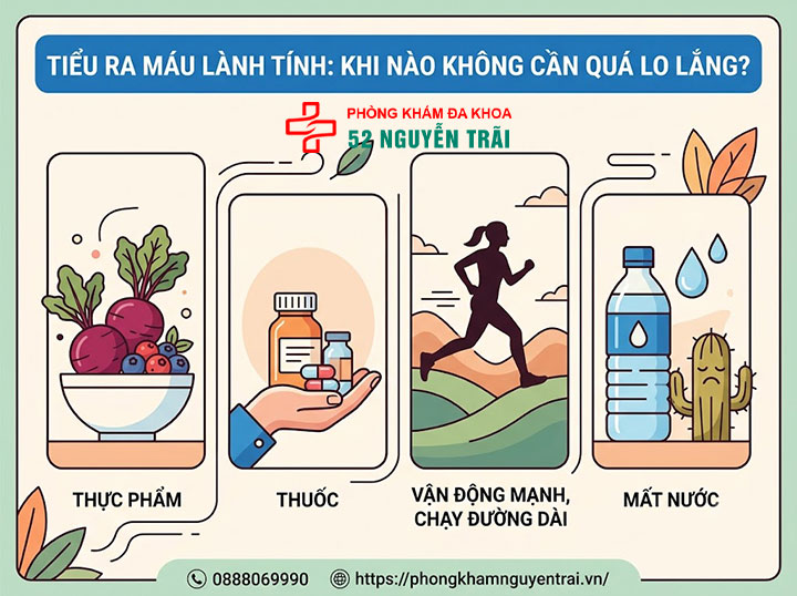 Tiểu Ra Máu: Khi Nào Lành Tính, Khi Nào Nguy Hiểm? 3 Tiểu ra máu do nguyên nhân lành tính