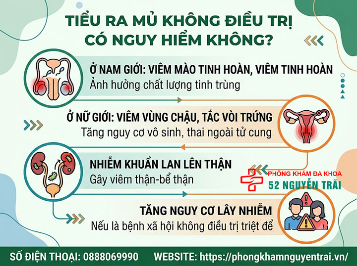 Tiểu Ra Mủ Là Bệnh Gì? Nguyên Nhân Và Cách Điều Trị 5 Tiểu ra mủ không điều trị có nguy hiểm không?