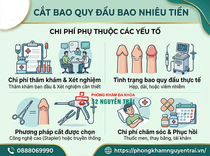 Chi phí cắt bao quy đầu hết bao nhiêu? Có đắt không? 1 Cắt bao quy đầu bao nhiêu tiền