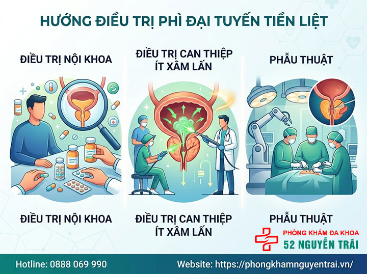 Phì đại tuyến tiền liệt là gì? Nguyên nhân, triệu chứng 10 Hướng điều trị phì đại tuyến tiền liệt