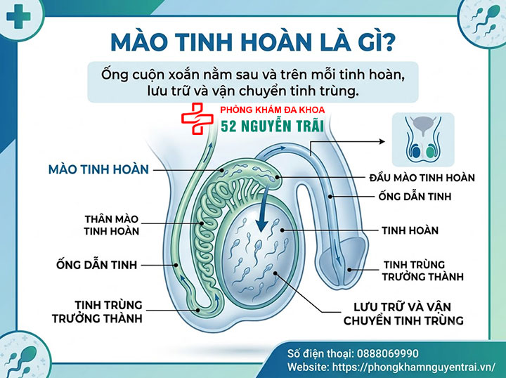 Viêm Mào Tinh Hoàn Là Gì? Nguyên Nhân Và Cách Điều Trị 1 Mào Tinh Hoàn Là Gì?