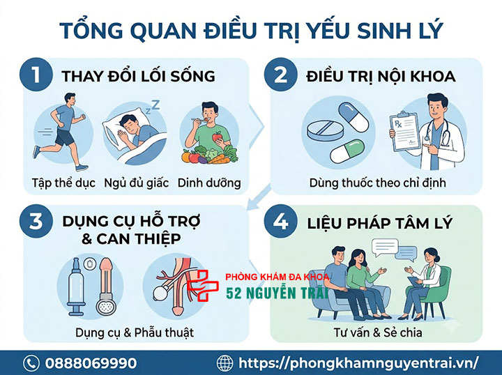 Bệnh liệt dương là gì? Triệu chứng, nguyên nhân và cách chữa 9 Phương pháp điều trị yếu sinh lý tổng quan