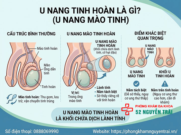 U Nang Tinh Hoàn Là Gì? Nguyên Nhân Và Cách Điều Trị 1 U nang tinh hoàn là gì?