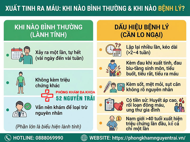 Xuất Tinh Ra Máu Là Bệnh Gì? Nguyên Nhân Và Cách Xử Trí 5 Xuất tinh ra máu khi nào là bình thường, khi nào là dấu hiệu bệnh lý cần lo ngại