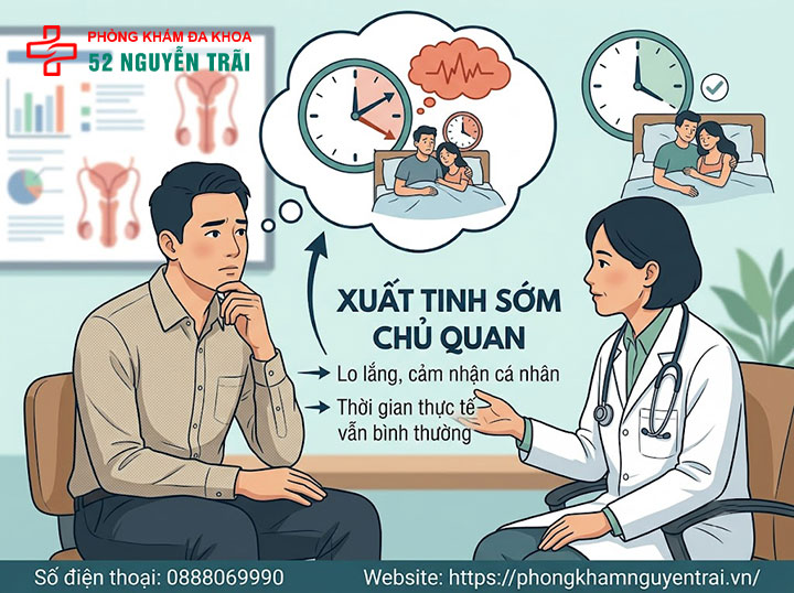 Xuất tinh sớm là gì? Nguyên nhân, phân loại chi tiết 5 Xuất tinh sớm chủ quan