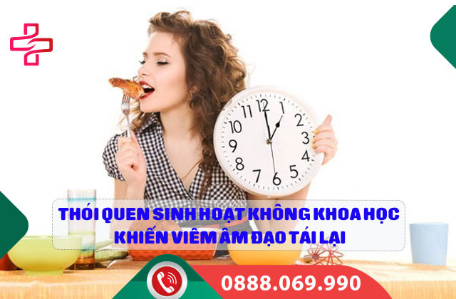 Thói quen sinh hoạt không khoa học khiến viêm âm đạo tái lại
