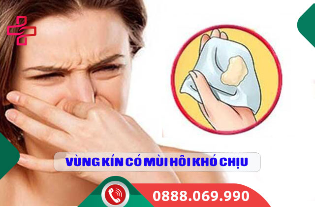 Vùng kín có mùi hôi khó chịu