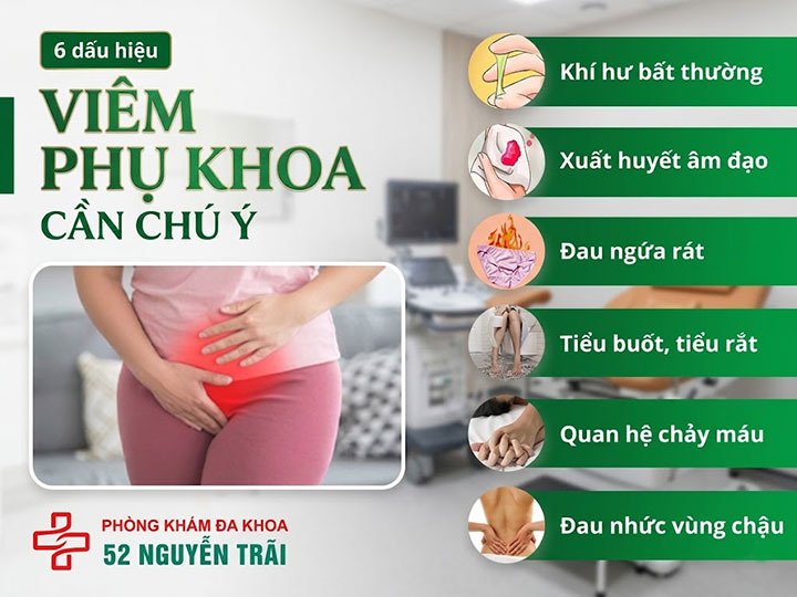 6 dấu hiệu viêm phụ khoa