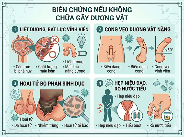 Gãy dương vật: tình trạng cấp cứu tối khẩn cấp – chậm trễ là mất "cậu nhỏ" vĩnh viễn! 4 Biến chứng nếu không chữa gãy dương vật