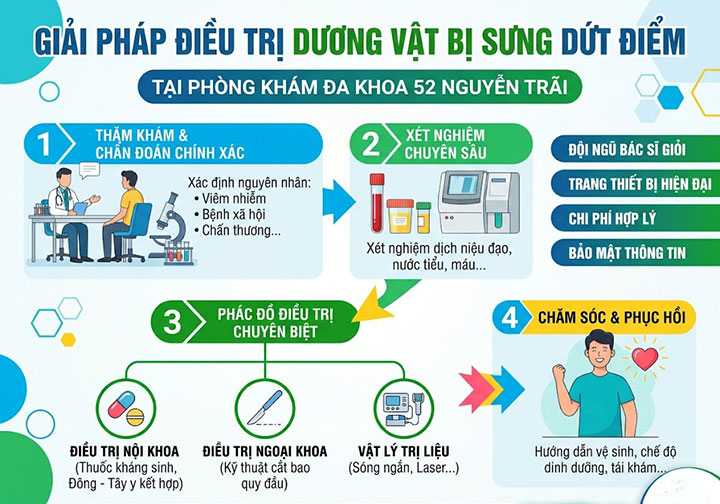 Dương vật bị sưng đỏ nề: đừng chủ quan trì hoãn – cần kiểm tra y khoa sớm! 5 điều trị dương vật bị sưng dứt điểm