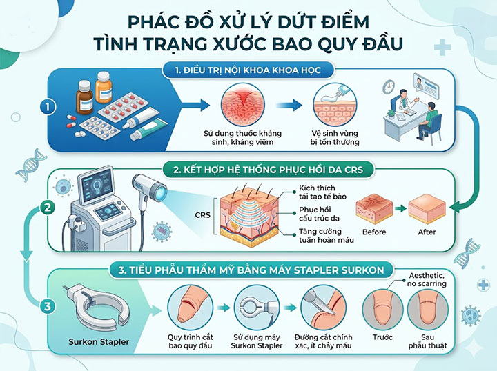 Bao quy đầu bị xước, nứt da – hiểm họa nhiễm trùng "cậu nhỏ" chớ lơ là! 5 Phác đồ xử lý dứt điểm tình trạng xước bao quy đầu