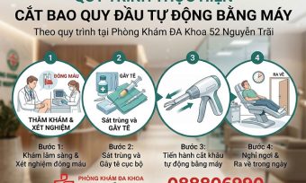 Quy trình cắt bao quy đầu thẩm mỹ chuẩn y khoa: an toàn – không đau
