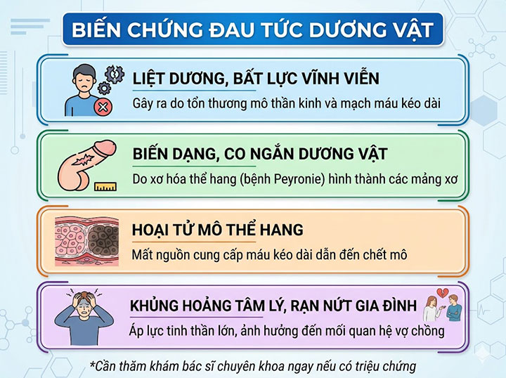 Đau tức dương vật âm ỉ: nguy cơ viêm tắc mạch máu nguy hiểm Khám ngay kẻo bất lực! 5 biến chứng Đau tức dương vật