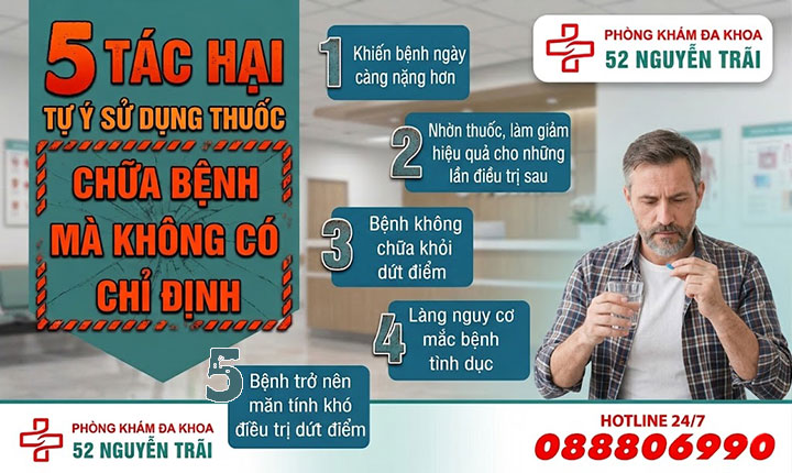 biến chứng tự chữa bệnh