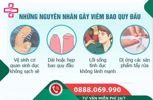 Các yếu tố dẫn đến viêm bao quy đầu