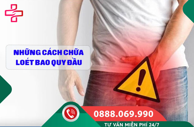 Những cách chữa loét bao quy đầu