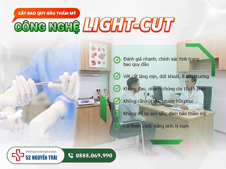 công nghệ cắt bao quy đầu thẩm mỹ
