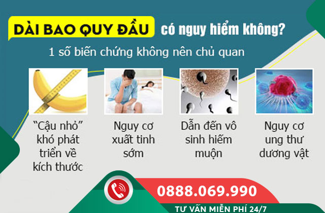 Dài bao quy đầu gây ra nguy hiểm như thế nào?
