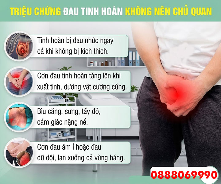 Đau nhức tinh hoàn tại sao? Dấu hiệu của của bệnh gì?