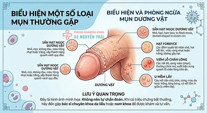 Nổi Mụn Ở Dương Vật – Điều Trị Sớm Hiệu Quả 4 Dấu hiệu nổi mụn ở dương vật