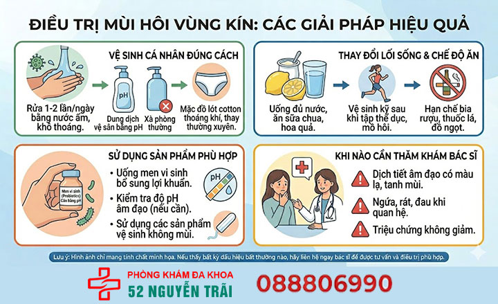 Vùng kín có mùi do đâu? Cách điều trị an toàn, hiệu quả 9 Điều trị mùi hôi vùng kín như thế nào