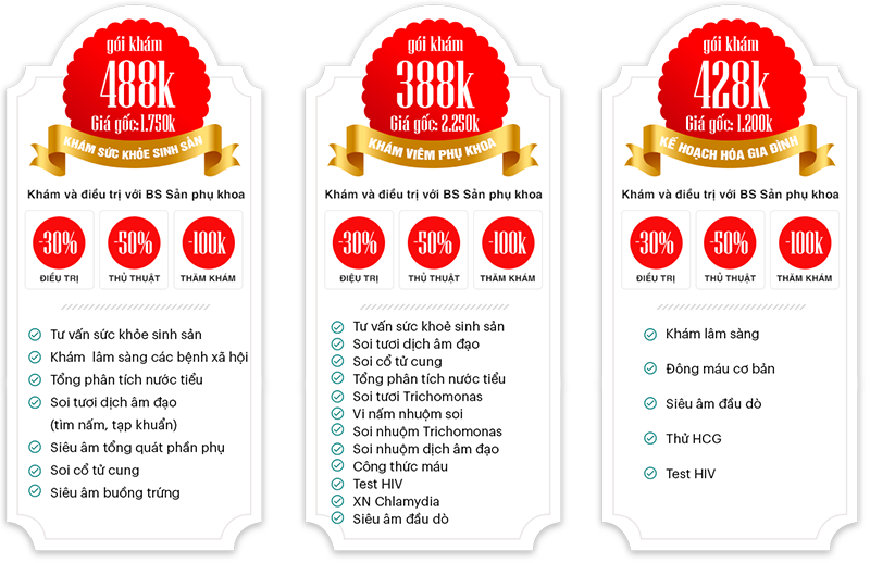 Gói khám bệnh phụ khoa nữ giới