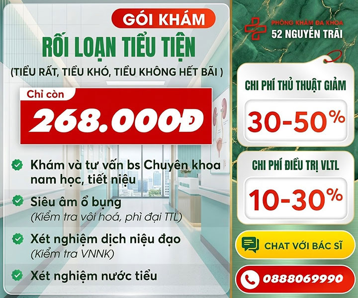 gói khám rối loạn tiểu tiện