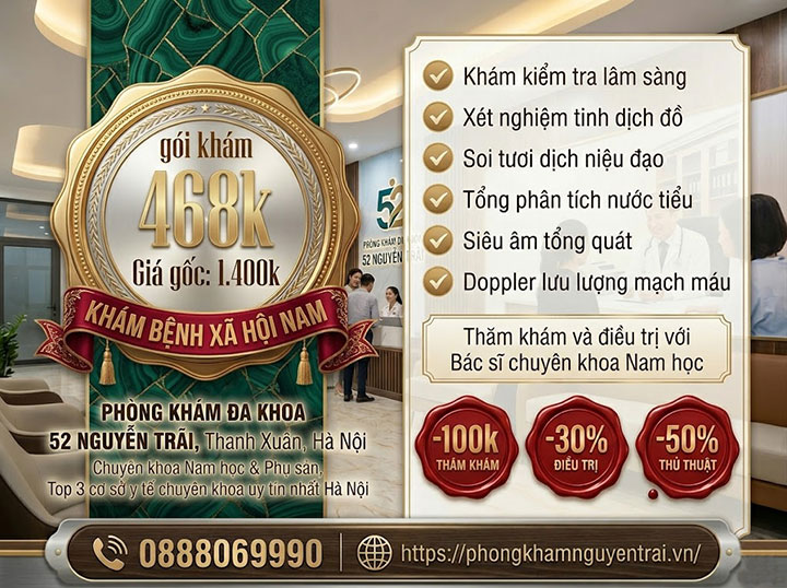 Phòng khám Đa khoa Thanh Xuân: Địa chỉ khám chữa bệnh uy tín 6 Gói khám ưu đãi bệnh xã hội nam giới 2