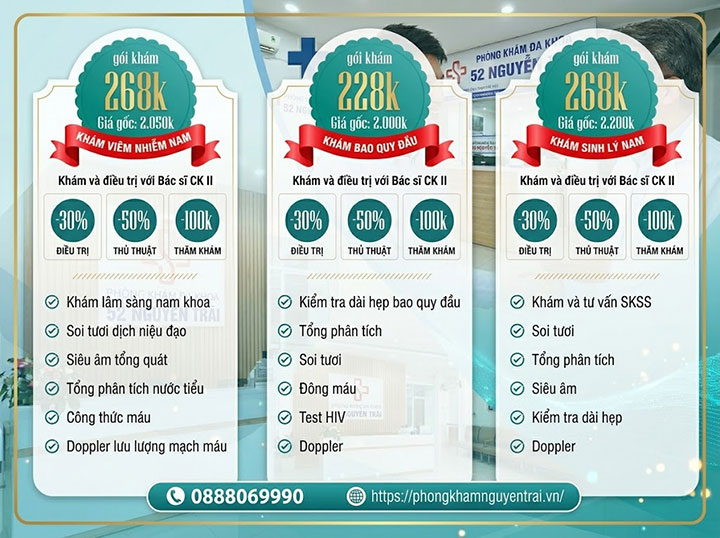 Bệnh dài bao quy đầu: Nguyên nhân, triệu chứng và cách chữa 10 Gói khám ưu đãi nam khoa 2
