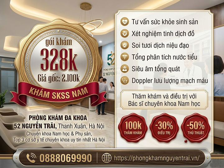 Dương vật bị sưng đỏ nề: đừng chủ quan trì hoãn – cần kiểm tra y khoa sớm! 8 Gói khám ưu đãi sức khoẻ sinh sản nam giới 4