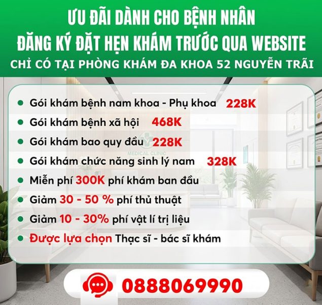 gói ưu đãi nam khoa