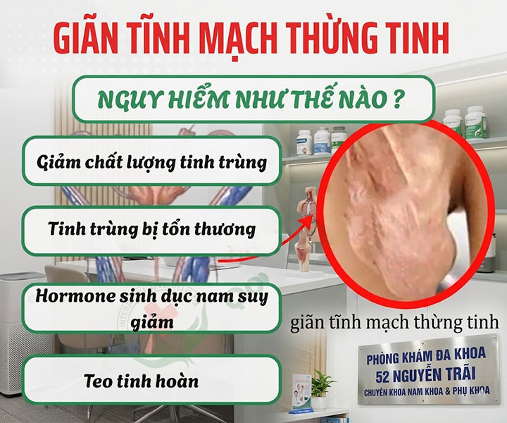 tác hại giãn tĩnh mạch thừng tinh