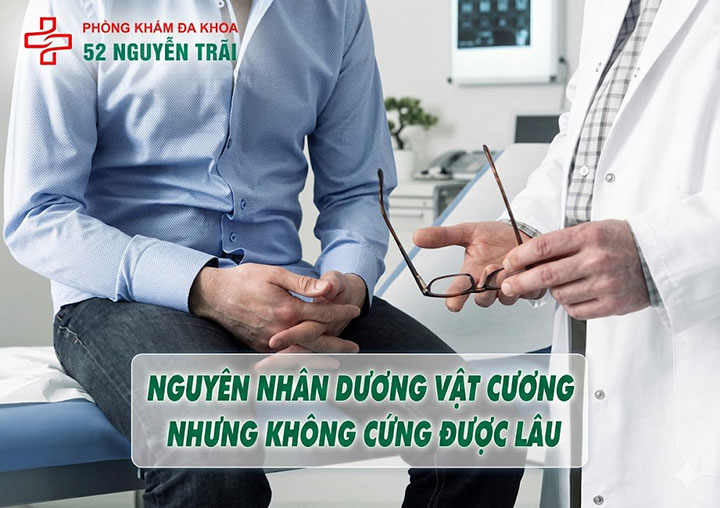 Nguyên nhân dương vật cương nhưng không cứng được lâu